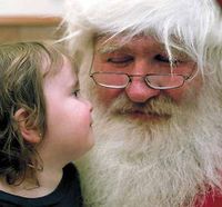 Santa Claus with girl